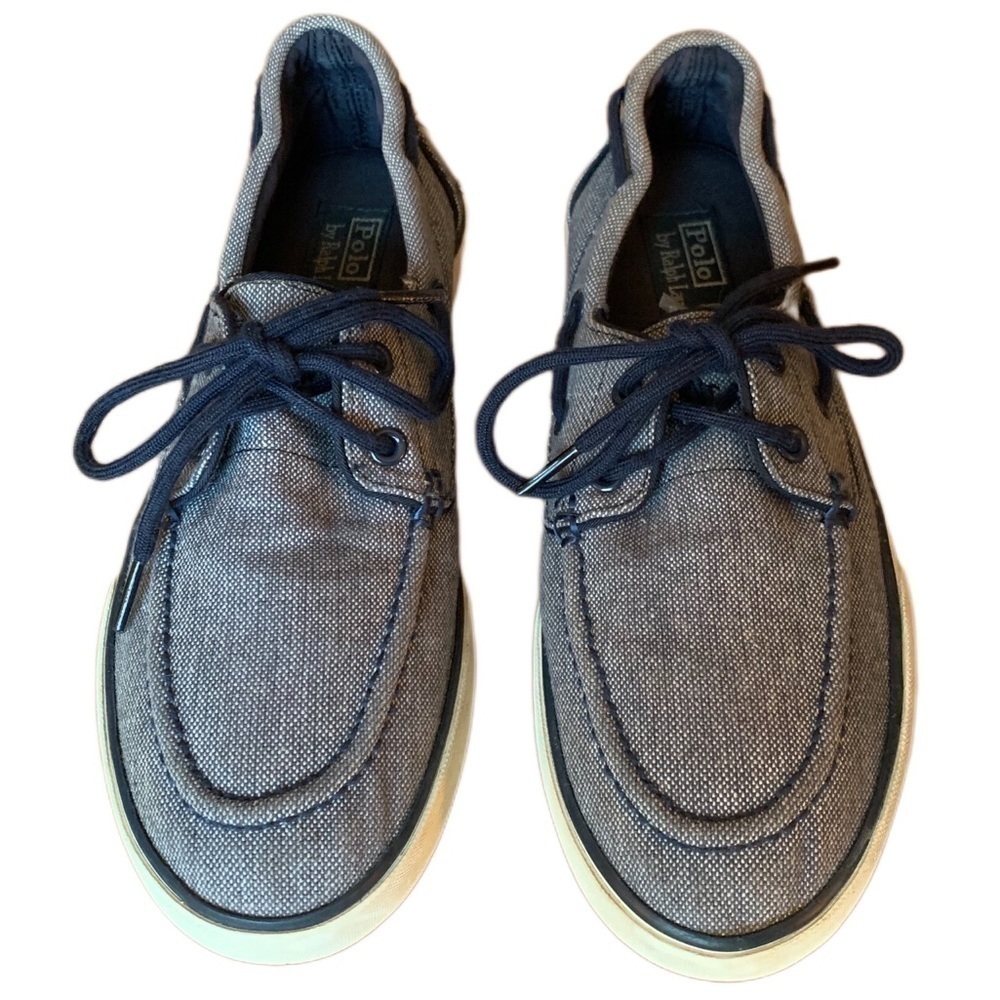 Polo Men’s Shoes Casual Sneakers Blue Gray White